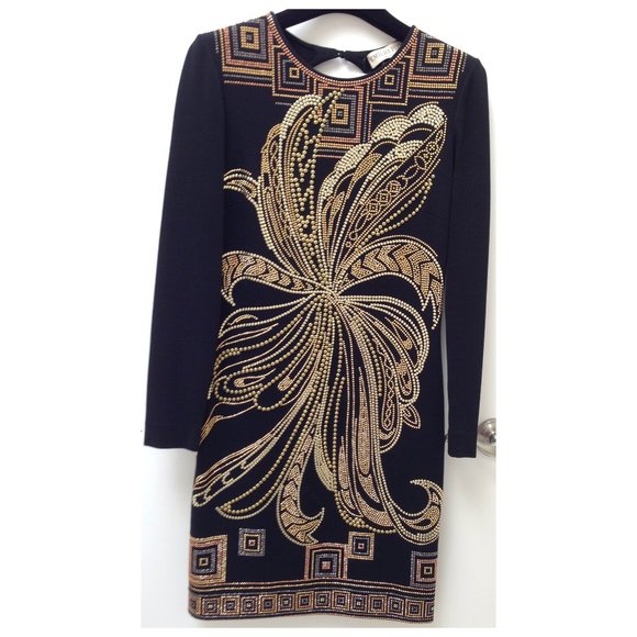 NWT Retail $5,215 Auth Pucci dress metallic studded swirl design SZ IT 40 US 4 - Picture 5 of 8